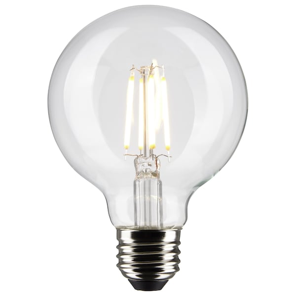 4.5 Watt G25 LED Lamp, Clear, Medium Base, 90 CRI, 2700K, 120 Volts